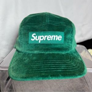 Supreme Corduroy Camp Cap, green